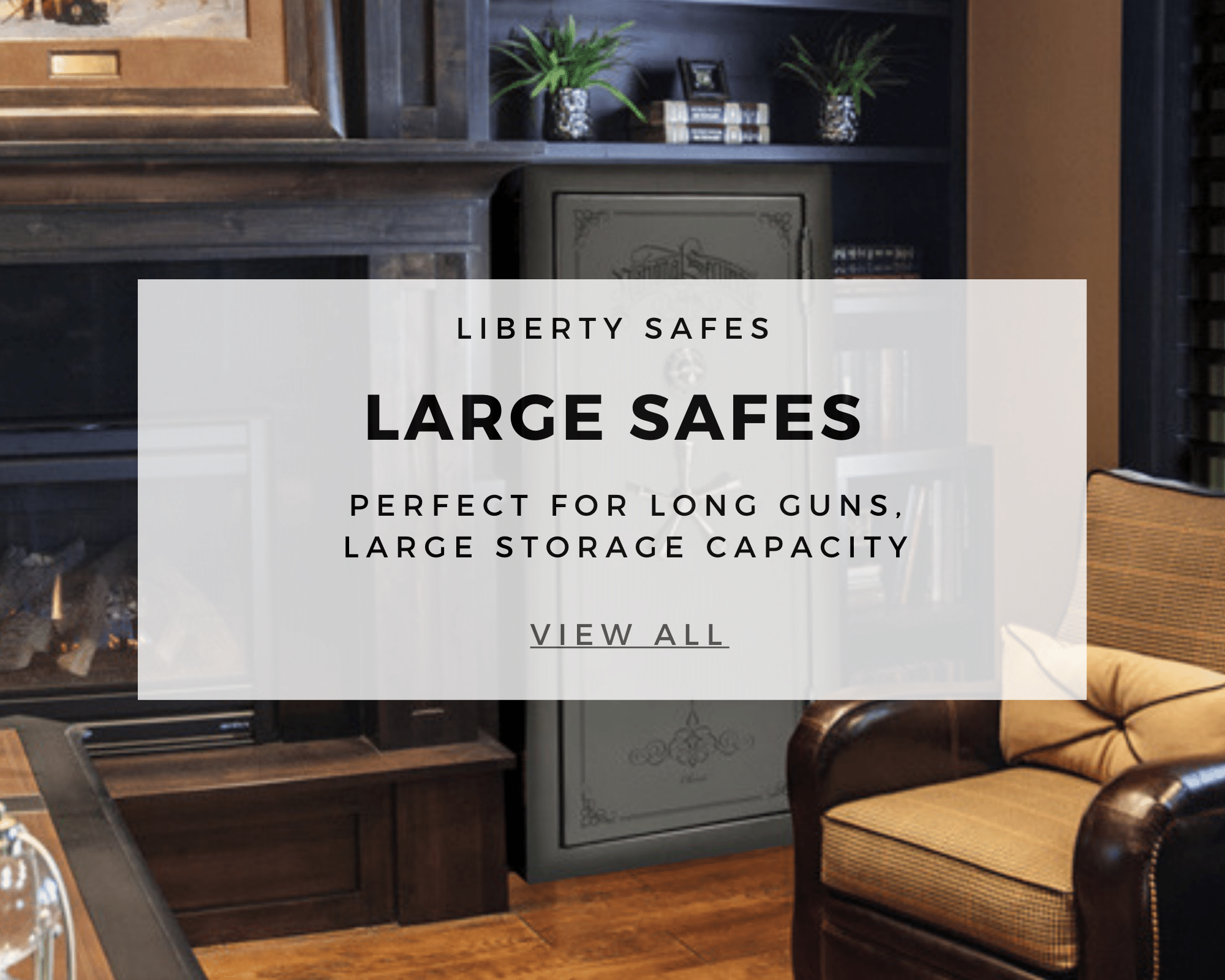 large safes text with picture in background of safe