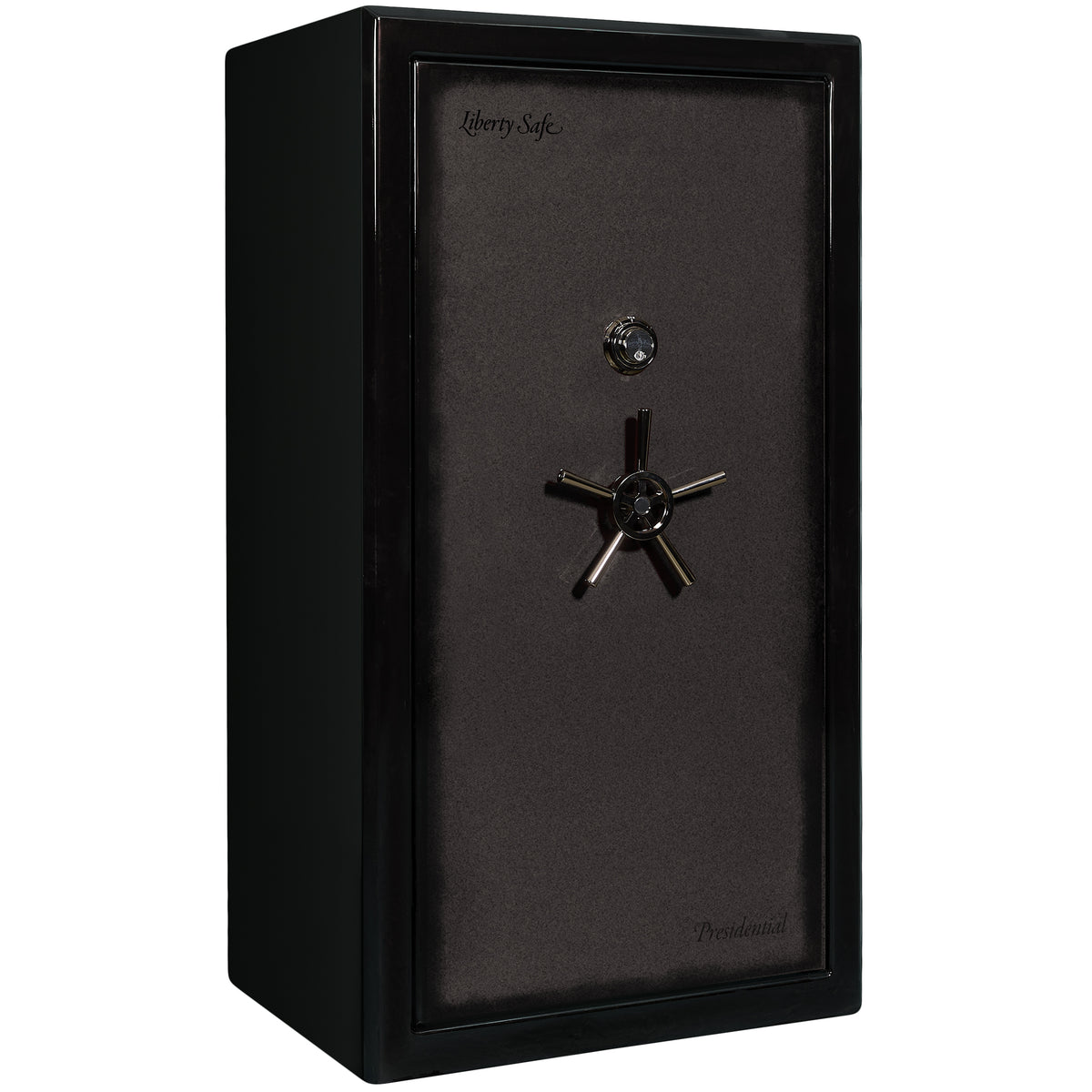 Presidential Series | Level 10 Security | 2.5 Hours Fire Protection | 40 | Dimensions: 66”(H) x 36”(W) x 27.75"(D*) | Gray Charcoal Gloss | Mechanical Lock - Closed