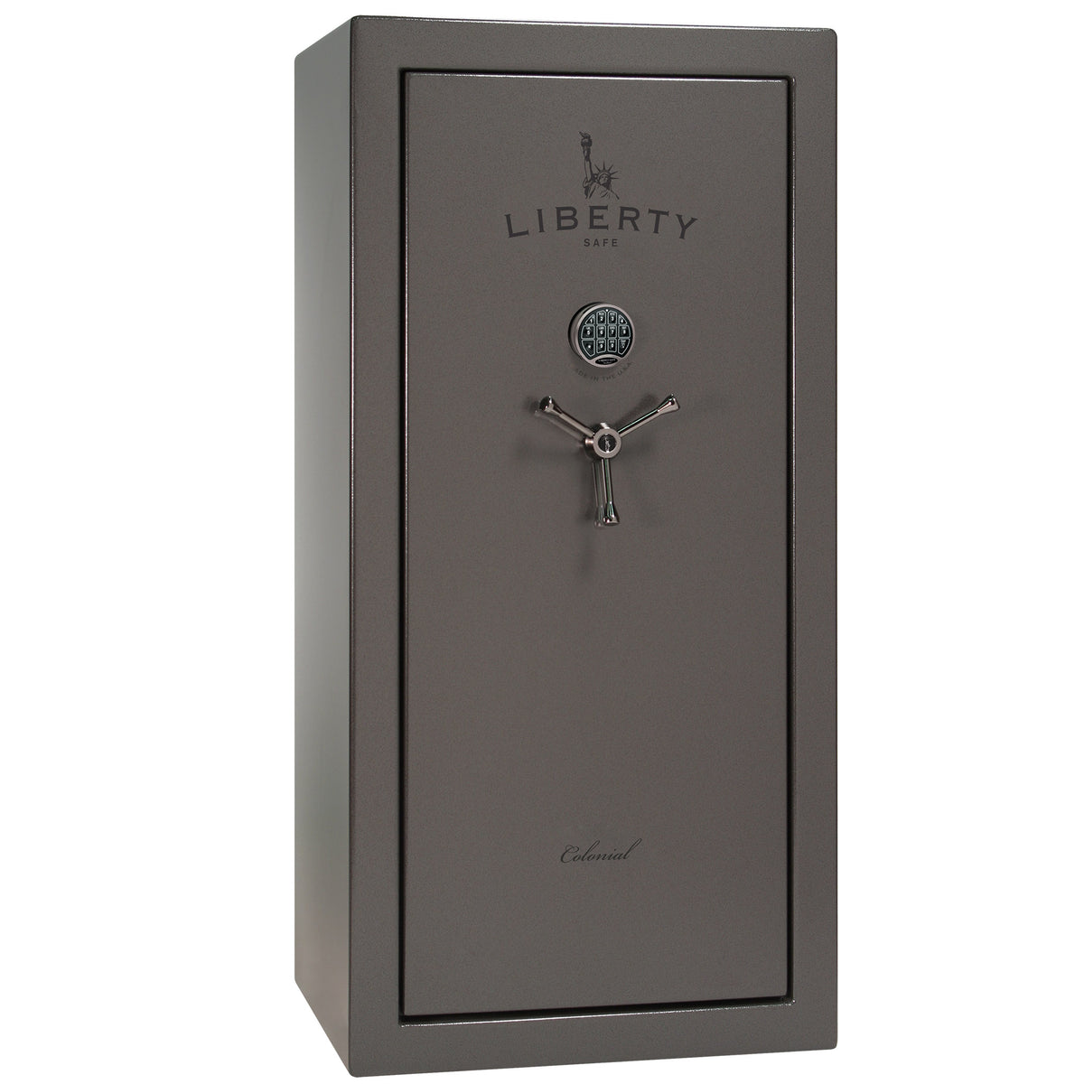 Colonial Series | Level 4 Security | 75 Minute Fire Protection | 23 PRO FLEX | DIMENSIONS: 60.5"(H) X 30"(W) X 22"(D*) | Gray Gloss | Electronic Lock - Closed