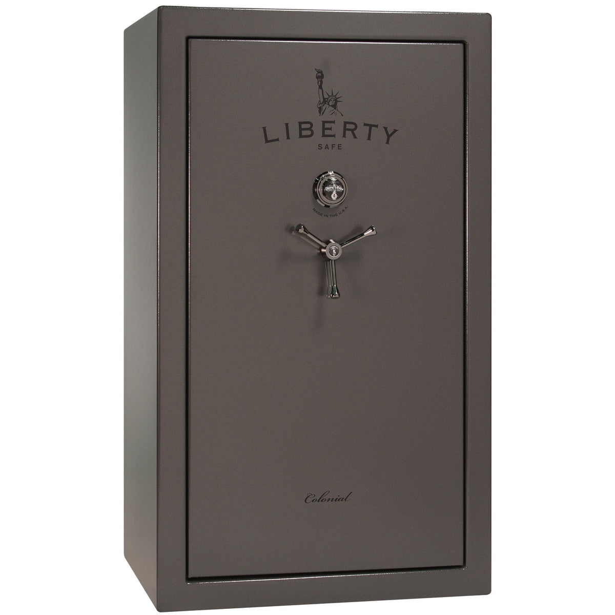 Colonial Series | Level 4 Security | 75 Minute Fire Protection | 30 PRO FLEX | DIMENSIONS: 60.5&quot;(H) X 36&quot;(W) X 22&quot;(D*) | Gray Gloss | Mechanical Lock - Closed